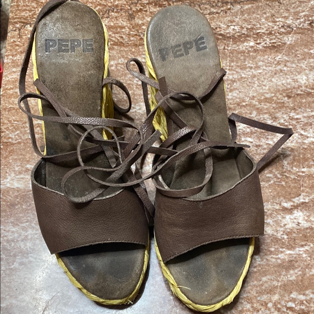 Women's Brown Espadrille Sandals